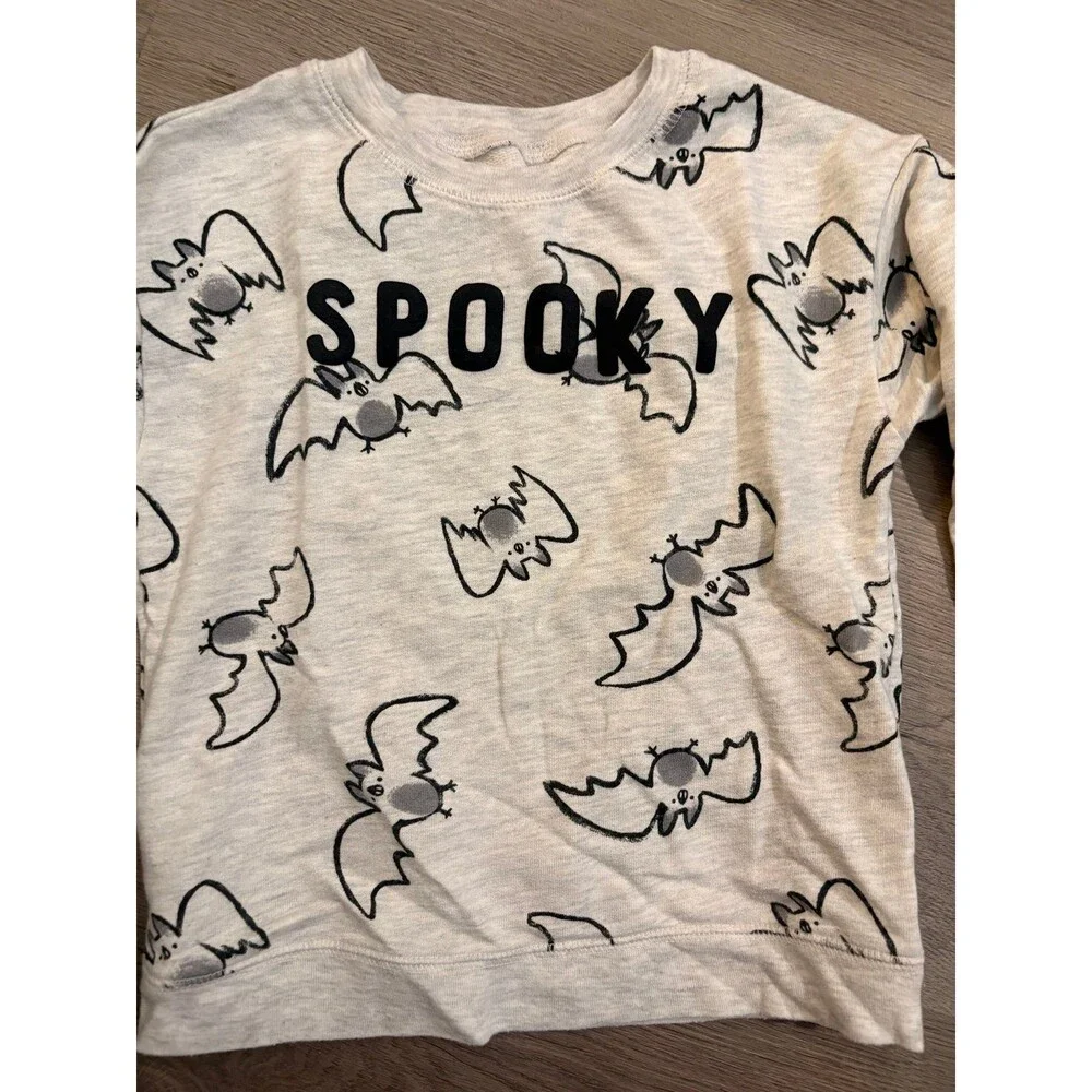 Carters Spooky Sweater Sweatshirt with‎ bats 4T